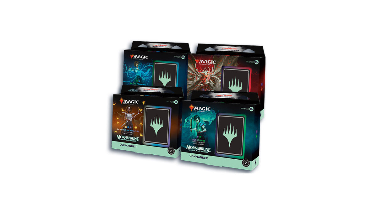 Lot de 4 Decks Commander Mornebrune : la Maison de l'horreur