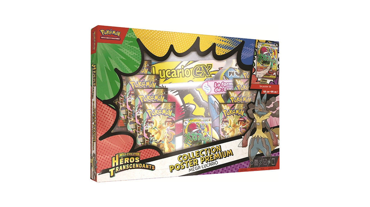 Coffret Collection poster Premium Méga-Évolution - ME 2.5 Héros Transcendants Méga-Lucario-EX