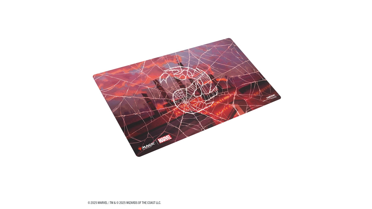 Gamegenic - Magic- The Gathering | Marvel's Spider-Man Shiny Playmat - Spider-Man Mountain