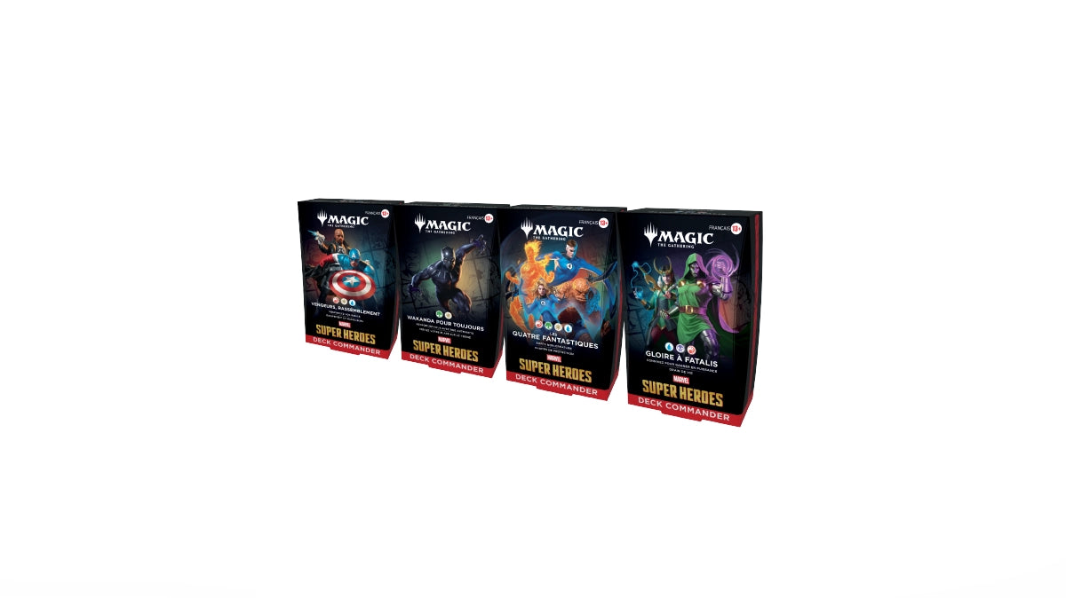 Marvel Super Heroes Commander Deck Display 4 Deck FR